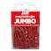 JAM PAPER Colorful Jumbo Paper Clips  Large 2 Inch  Red Paperclips  75Pack