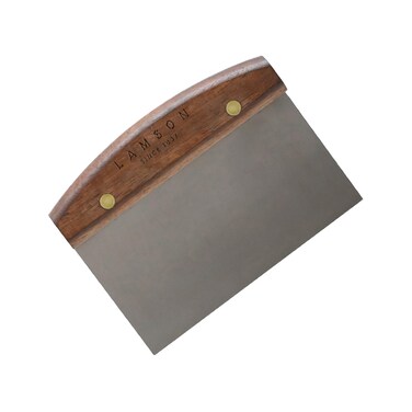 Lamson 3 x 6 Dough Bench Scraper with Walnut Handle