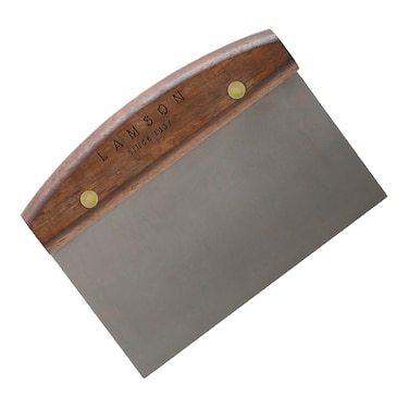Lamson 4 x 6 Dough Bench Scraper with Walnut Handle