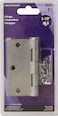 Hardware Essentials 851747 General Purpose Square Corner Hinges Fixed Pin Galvanized 312  2 Pack