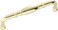 Hickory Hardware 1 Pack Solid Core Kitchen Cabinet Pulls Luxury Cabinet Handles Hardware for Doors  Dresser Drawers 334 Inch 96mm Hole Center Polished Brass Williamsburg Collection