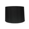 Royal Designs Inc Shallow Drum Hardback Lamp Shade HB61016BLKGL Black 15 x 16 x 10