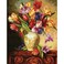 Dimensions Gold Collection Counted Cross Stitch Kit Parrot Tulips 14 Count Black Aida 12 x 15