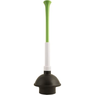 Plumb Craft StowAway Plunger with Adjustable Length Handle White 1 Pack