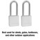 Master Lock Heavy Duty Solid Aluminum Padlock Key Retaining Lock for Outdoor Use 2in Extended Shackle Keyed Alike Padlocks 2 Pack 570TLH Silver