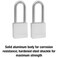 Master Lock Heavy Duty Solid Aluminum Padlock Key Retaining Lock for Outdoor Use 2in Extended Shackle Keyed Alike Padlocks 2 Pack 570TLH Silver