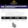 Halex  38 Inch Flexible Metal Conduit  FMC  Saddle Connectors  06703B  50 Per PackSilver