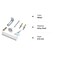 Richelieu Hardware 14012WBC Onward BiFold Door Hardware Kit 24 in 610 mm Track White Zinc Beige Finish