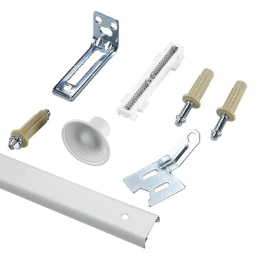 Richelieu Hardware 14012WBC Onward BiFold Door Hardware Kit 24 in 610 mm Track White Zinc Beige Finish
