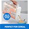 Buddeez Bulk Food Storage Container  8 Quart All Purpose Clear  Large Pantry and Kitchen Organization and Storage  Cereal Flour Sugar Rice Dispenser EZ Grip Handle EZ Pour Spout White Lid