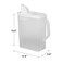 Buddeez Bulk Food Storage Container  8 Quart All Purpose Clear  Large Pantry and Kitchen Organization and Storage  Cereal Flour Sugar Rice Dispenser EZ Grip Handle EZ Pour Spout White Lid