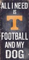 Fan Creations Dog Sign University of Tennessee Football Multicolored