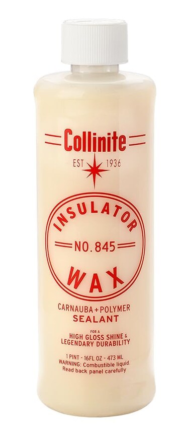 Collinite 845 Insulator WaxEasy to Use CarnaubaPolymer Wax SealantHigh Gloss ShineDurable Hydrophobic Beading  Long Lasting Paint Protection for CarsBoatsTrucksRVs  Motorcycles 16 fl oz
