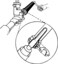 Lisle 45750 Inner Tie Rod Tool