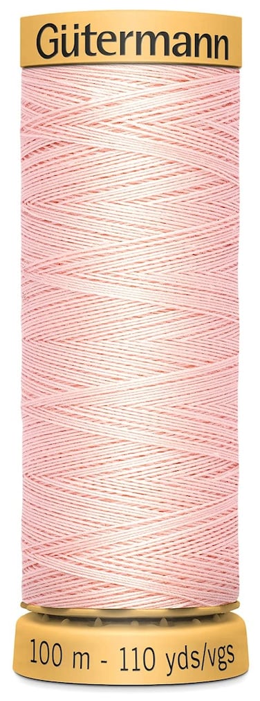 Gutermann Natural Cotton Thread 110 YardsPale Pink