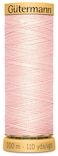 Gutermann Natural Cotton Thread 110 YardsPale Pink