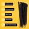 10 Inch Zip Ties Heavy Duty by Strong Ties  150 Cable Ties Per Pack  Black Zip Ties 50lb Tensile Strength  All Weather UV Resistant Indoor or Outdoor