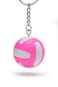 Tandem Sport Volleyball Key Chain  Mini Volleyball On Key Ring  Pink and White Volleyball Keychain for Backpacks Gym Bags Purses  Volleyball Themed Party Supplies  Gift for Volleyball Players