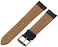HadleyRoma Mens MSM886RA220 22mm Black Genuine Shrunken Leather WatchStrap