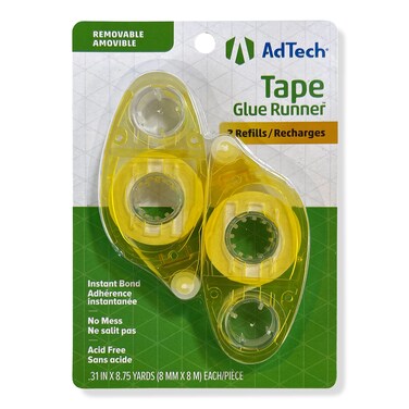 Adtech Removable Crafters Tape Refill Glue Runner White 52 Foot