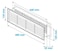 440mm x 120mm  18 x 5 Inch Two Sided White Door Air Vent Grille  Door Vent Register for Interior Door Bathroom Bedroom Garage Kitchen
