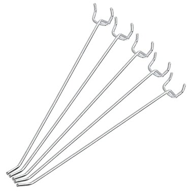 Neiko 53104A 8 Pegboard Hook Organizer Kit 50 Pack Hanging Hooks Set for Garage Organization Great for Wall Hanging and Shelving Tool Storage Craft Organizing