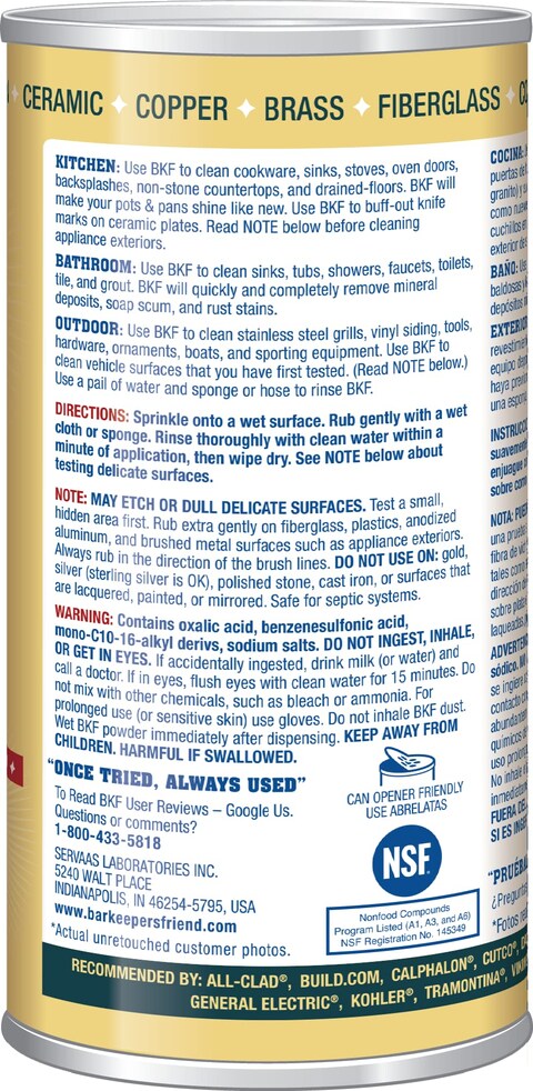 Bar Keepers Friend Powdered Cleanser 12Ounces 1Unit