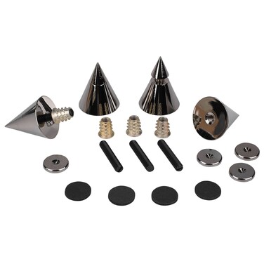 Dayton Audio DSS4BC Black Chrome Speaker Spike Set 4 Pcs