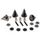 Dayton Audio DSS4BC Black Chrome Speaker Spike Set 4 Pcs