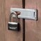 Master Lock Covered Aluminum Padlock with Key 141QLF 4 Pack Keyed Alike  Black