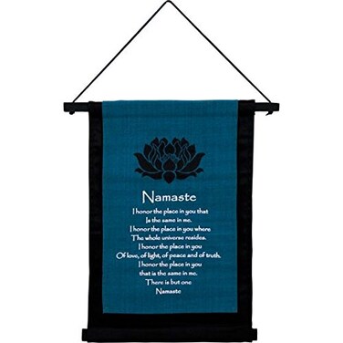New Age Source Small Cotton Banner  Namaste
