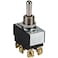 Heavy Duty Bat Handle Momentary Toggle Switch  DPDT  On  Off  On  30050