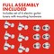 Fender Locking Tuners Stratocaster Guitar Tuners Polished Chrome Right Hand Guitar Tuners 17x10x45 Inches Set of 6 Guitar Tuning Machines