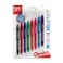 Pentel RSVP Mini Ballpoint Pen 10mm Medium Line Assorted Ink ABCDFPSV wKey Ring 8Pk BK91MNBP8M