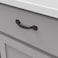 Hickory Hardware 1 Pack Solid Core Kitchen Cabinet Pulls Luxury Cabinet Handles Hardware for Doors  Dresser Drawers 3 Inch Hole Center Rustic Iron Refined Rustic Collection