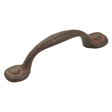 Hickory Hardware 1 Pack Solid Core Kitchen Cabinet Pulls Luxury Cabinet Handles Hardware for Doors  Dresser Drawers 3 Inch Hole Center Rustic Iron Refined Rustic Collection