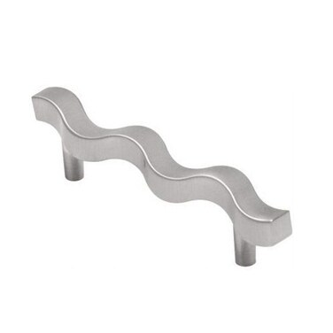 Hickory Hardware 1 Pack Solid Core Kitchen Cabinet Pulls Luxury Cabinet Handles Hardware for Doors  Dresser Drawers 334 Inch 96mm Hole Center Satin Nickel Metropolis Collection