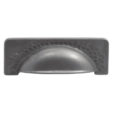 Hickory Hardware 1 Pack Solid Core Kitchen Cabinet Pulls Luxury Cabinet Handles Hardware for Doors  Drawers 334 Inch 96mm Hole Center Black Iron Craftsman Collection