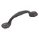 Hickory Hardware 1 Pack Solid Core Kitchen Cabinet Pulls Luxury Cabinet Handles Hardware for Doors  Dresser Drawers 3 Inch Hole Center Black Iron Refined Rustic Collection
