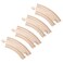 4Piece 35 Curved Wooden Train Track Value Booster Pack  Compatible with All Major Toy Train Brands by Conductor Carl