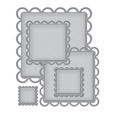 Spellbinders S4295 Nestabilities Lacey Squares EtchedWafer Thin Dies