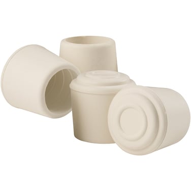 SoftTouch Rubber Leg Tip 4 Piece 34 White