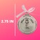 Bless this child crib medal Girl Crib Medal pink ribbon Round 2 34 great gift baby shower by McVan Inc