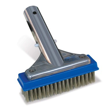 Poolmaster 20178 AluminumBack Swimming Pool Wall Brush with Stainless Steel Bristles 5Inch Silver