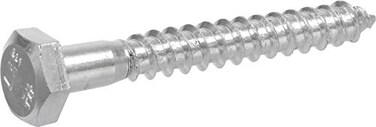 The Hillman Group 230018 Zinc Hex Lag Screw 14 x 212 100 Pieces