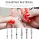 Difenni Cuticle Drill BitNail Drill Bits Flame Cuticle Clean Drill Bit for 332Electric Nail File Machine Cuticle Bit Nail Prep Tool Red Bule Green Mix