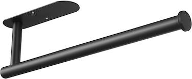 Amazing Goods Paper Towel Holder Under Cabinet Mount Paper Towels Rolls for Kitchen Adhesive Wall Mount Paper Towel Holders Fits All Roll Sizes No Drilling Silver Black