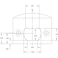 PrimeLine E 2307 Brass Standard Door Lock Residential Strike Plate Single Pack