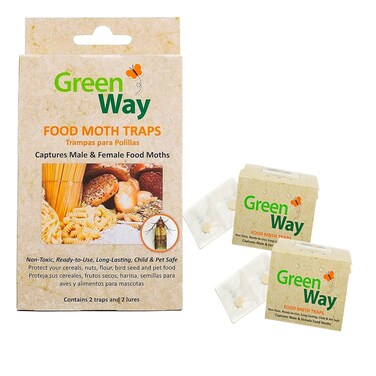 Insects Limited Greenway Pantry Food Moth Traps 2 Traps Alternative to Naphthalene Balls and Moth Balls Pheromone Attractant