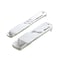 KitchenArt AdjustATeaspoon And AdjustATablespoon Set Plastic 2Piece White9 x 35 x 075 inches